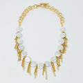 Chain Fringe Shell Pearl Necklace