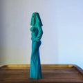 Gothic Ghost Statue - Pale Skin Elegant Figurine, Plastic Gothic Decor for Bookshelf, Desktop & Mantel