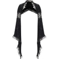 Goth Dark Elegant Evening Velvet Cheongsam Dresses Mall Gothic Lace Flare Sleeve Crop Tops Grunge Split Cut Out Partywear Dress