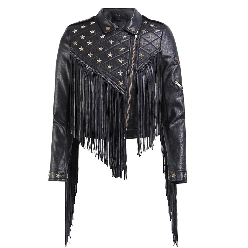 Faux Leather Motorcycle Jacket for Women, Female Coat, Moto Biker, Purple, Black,  Autumn, Spring, Fashion