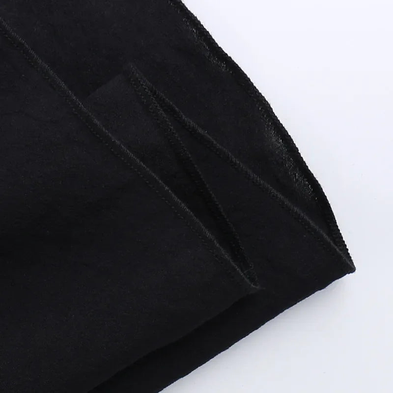 Goth Dark Kawaii Black Tiered Skirts 90S Retro Irregular Hem Party Bottoms Mall Gothic Women Fashion Dragging Skirt Alt Clothing